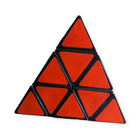 Vintage 1980s Rubik's Pyramid Triangle Puzzle - Picture 2 of 6